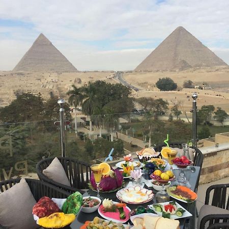 Steps In Pyramids View Hotell Kafret el-Gabal Exteriör bild