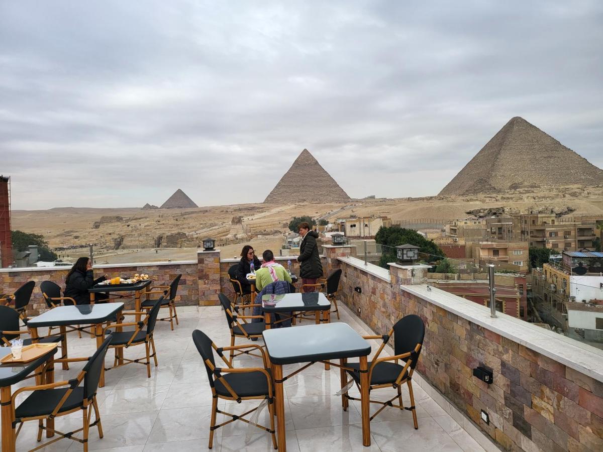 Steps In Pyramids View Hotell Kafret el-Gabal Exteriör bild